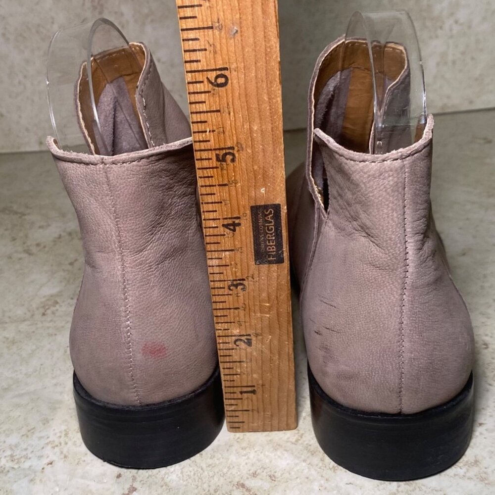 Lucky Brand‎ Womens Taupe Leather Upper Ankle Booties Size 6M - Picture 4 of 9
